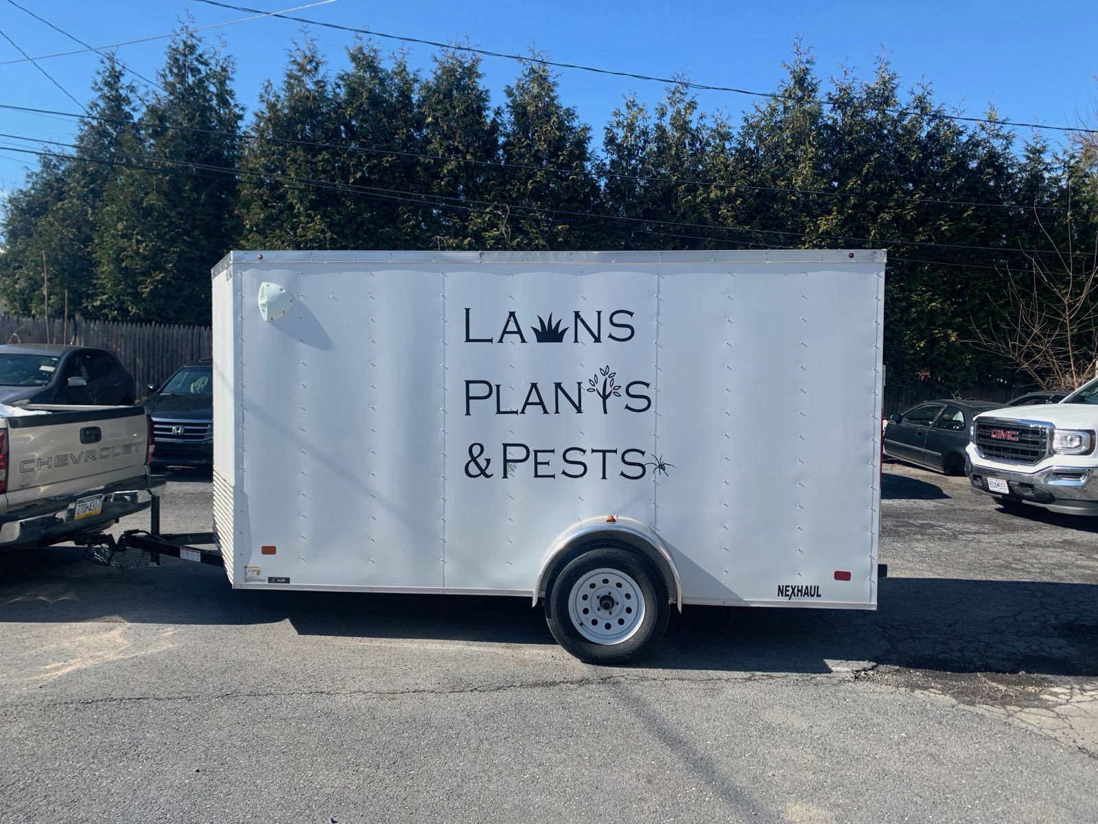 The Lawns Plants & Pests work trailer in Central PA